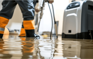 Emergency flood cleanup services