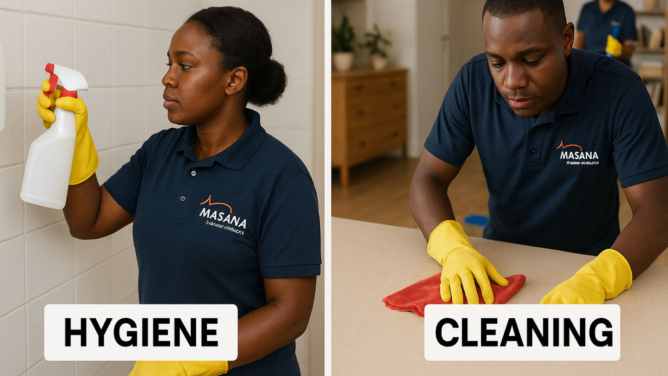 difference between hygiene and cleaning